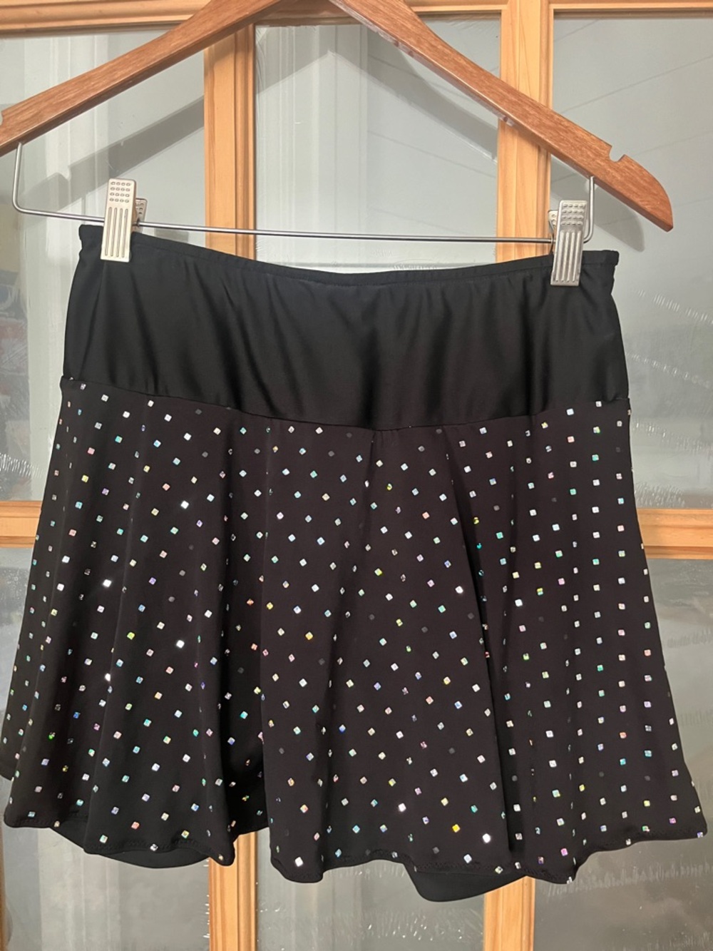 Sparkle Skirts Athletic wear run skirt black Size Medium, shorts, pockets